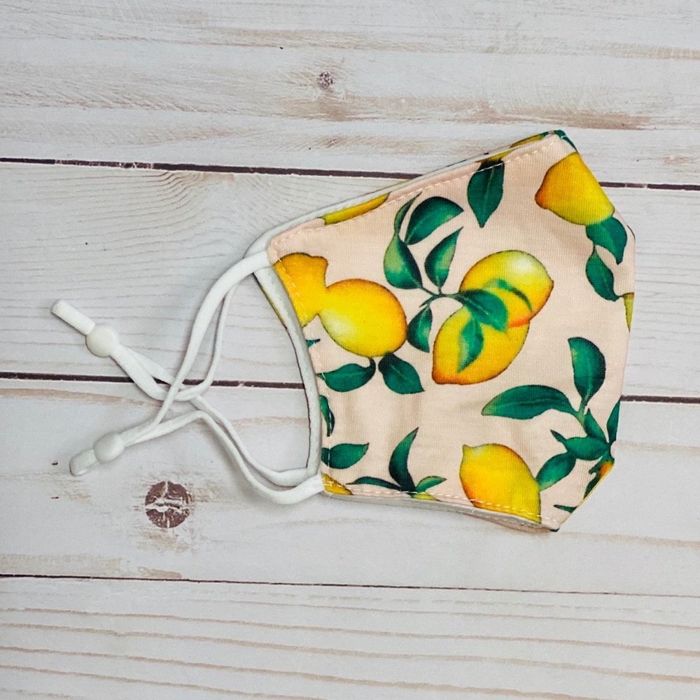 🔥3/$20🔥Lemon Adjustable Fashion Face Mask - Picture 5 of 5